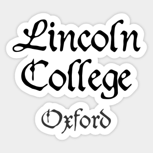 Oxford Lincoln College Medieval University Sticker